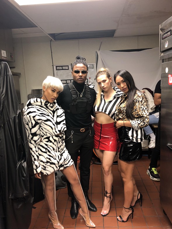 Eliza Runako & 3 models @ Give a Shit Weekend Chicago Votes