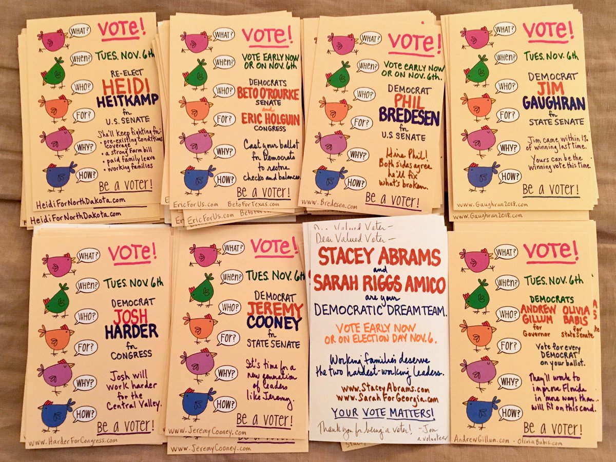 One of a zillion Heartfelt Postcards to Voters