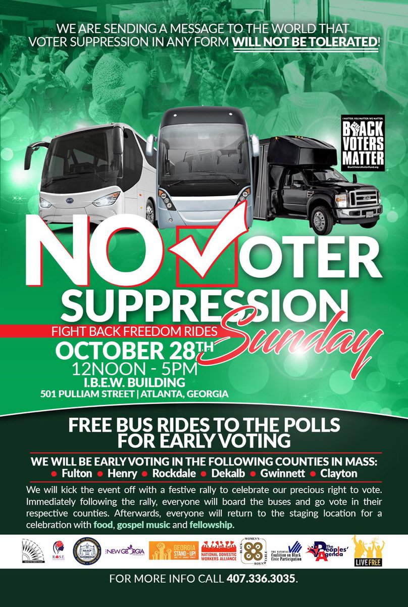 Georgia Freedom Bus Black Voters Matter!